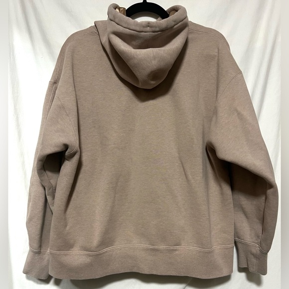 Jordan Flight Satin Lined Oversized Hoodie Gold Accents Cotton Boxy Comfy Cozy - Picture 8 of 12